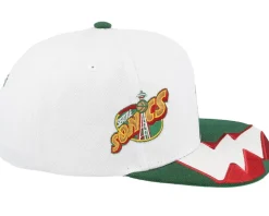 Seattle Supersonics Fast Times Hwc White Snapback - Mitchell & Ness