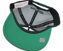 Seattle Supersonics Globe Hwc White/Black/Green Trucker - Mitchell & Ness
