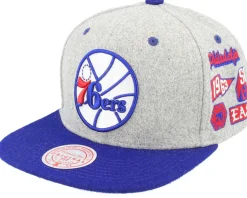 Seattle Supersonics Melton Patch Grey/Green Snapback - Mitchell & Ness