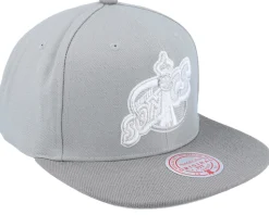 Seattle Supersonics Metallic Grey Snapback - Mitchell & Ness