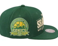 Seattle Supersonics With Love Hwc Green Snapback - Mitchell & Ness