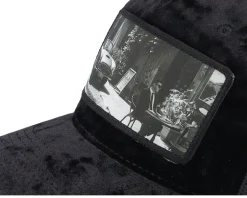 Secret Agent And Car Velvet Black A-Frame Trucker - Calza Pennello