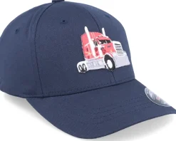 Semi Truck Navy Blue Flexfit - Kiddo Cap