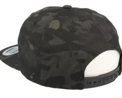 Sergeant Major Insignia Side Panel Multicam Black Snapback - Army Head