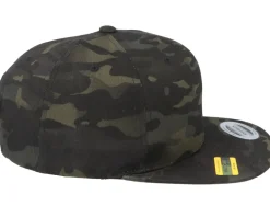Sergeant Major Insignia Side Panel Multicam Black Snapback - Army Head