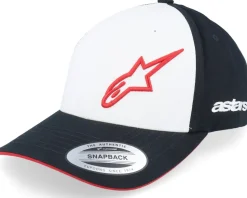 Sessionized Hat White/Black/Red Adjustable - Alpinestars