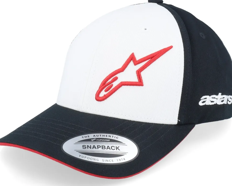 Sessionized Hat White/Black/Red Adjustable - Alpinestars