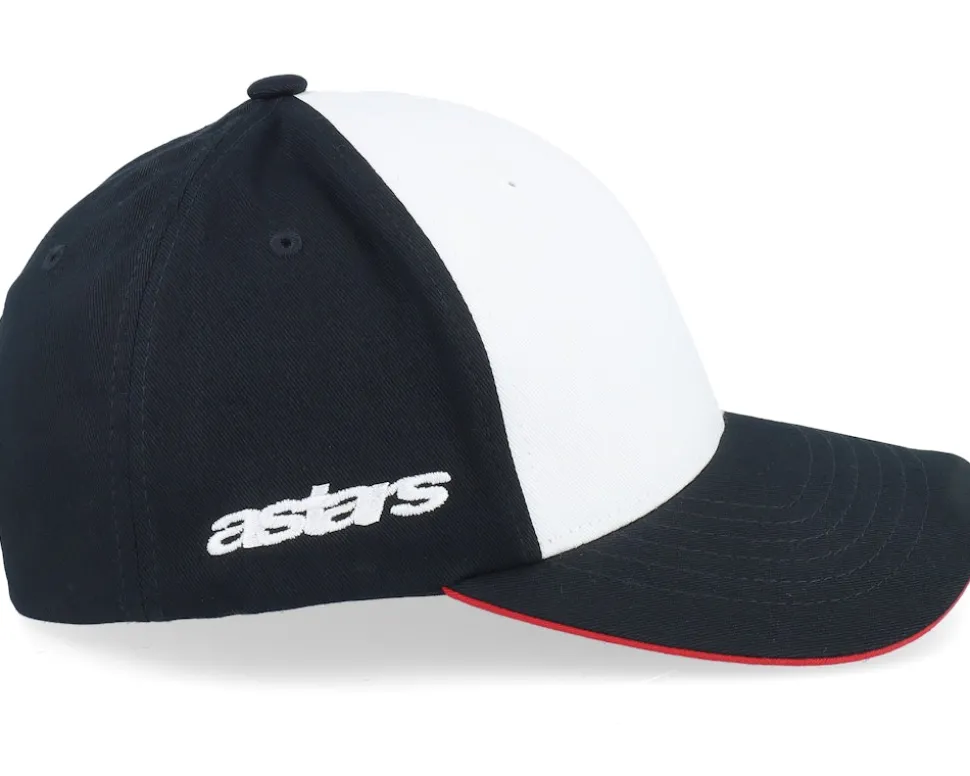 Sessionized Hat White/Black/Red Adjustable - Alpinestars