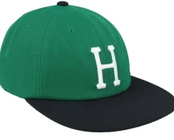 Set Classic H 6 Panel Hat Green/Black Strapback - HUF