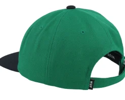 Set Classic H 6 Panel Hat Green/Black Strapback - HUF