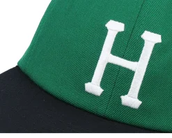 Set Classic H 6 Panel Hat Green/Black Strapback - HUF