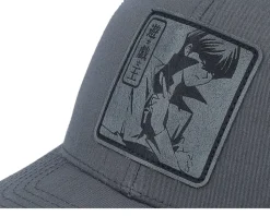 Seto Kaiba Grey Engraved Grey Trucker - Yu-Gi-Oh