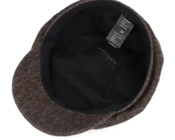 Seven Amaro Brown Newsboy Flat Cap - Mayser