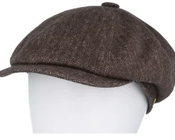 Seven Amaro Brown Newsboy Flat Cap - Mayser