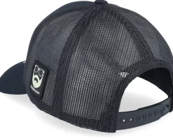 Shades And Beard Patch Black A-Frame Trucker - Bearded Man