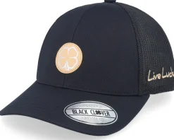 Sharp Luck 14 Black Hat W White Mesh W Patch Trucker - Black Clover