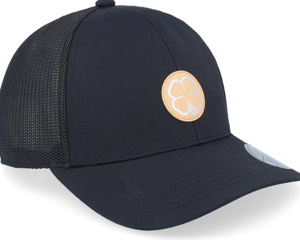 Sharp Luck 14 Black Hat W White Mesh W Patch Trucker - Black Clover