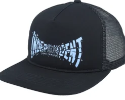 Shattered Span Meshback Cap Black Trucker - Independent