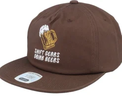 Shift Gears Brown Snapback - Brixton