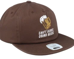 Shift Gears Brown Snapback - Brixton