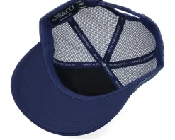 Shit Happens Rubber Navy Blue A-Frame Trucker - John Hatter & Co