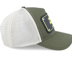 Show Me The Money Green/White A-Frame Trucker - John Hatter & Co