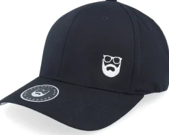 Side Logo Black Flexfit - Bearded Man