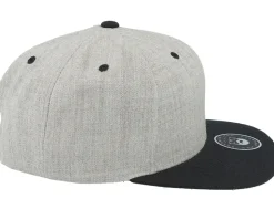 Side Logo Grey/Black Snapback - Bearded Man