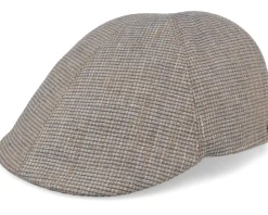 Sidney Dundee Taupe Flat Cap - Mayser