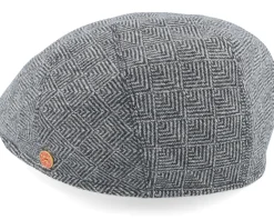 Sidney Plus Premium Grey Earflap Flatcap - Mayser