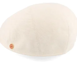 Sidney Superior Beige Flat Cap - Mayser