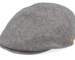 Sidney Wool Blend Beige Flat Cap - Mayser