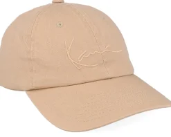Signature Cap Washed Light Beige Dad Cap - Karl Kani