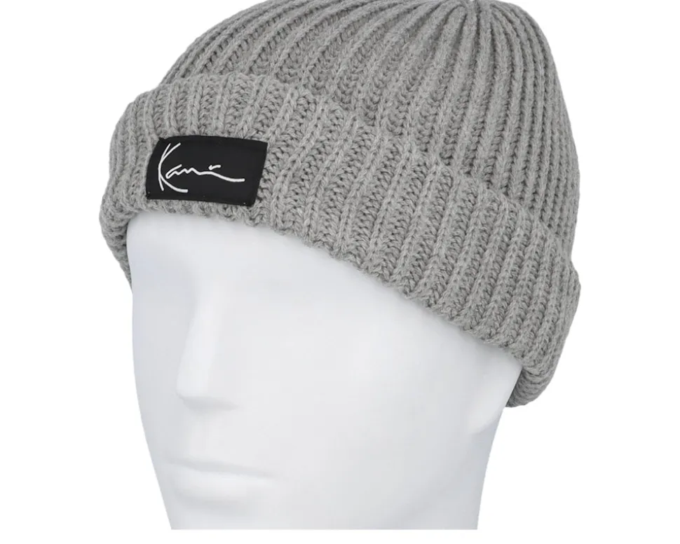 Signature Fisherman Grey Melange Cuff - Karl Kani