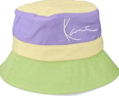 Signature Reversible Block Purple/Yellow/Green Bucket - Karl Kani