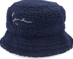 Signature Teddy Hat Navy Bucket - Karl Kani