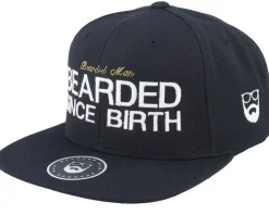 Since Birth Black Snapback - Bearded Man