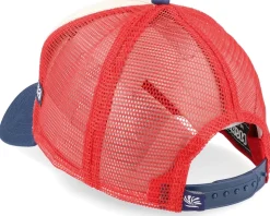 Single Fin Brothers Beige/Navy/Red Trucker - Coastal