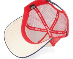 Single Fin Brothers Beige/Navy/Red Trucker - Coastal