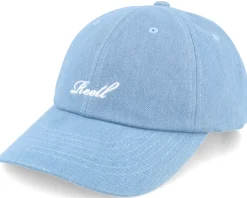 Single Script Cap Light Blue Denim Dad Cap - Reell