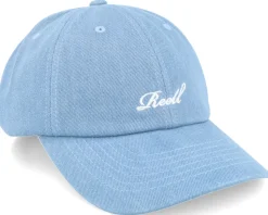 Single Script Cap Light Blue Denim Dad Cap - Reell