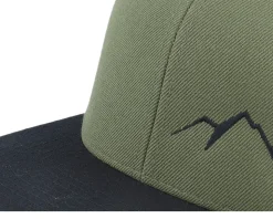 Small Mountain Black/Olive/Black Snapback - Wild Spirit