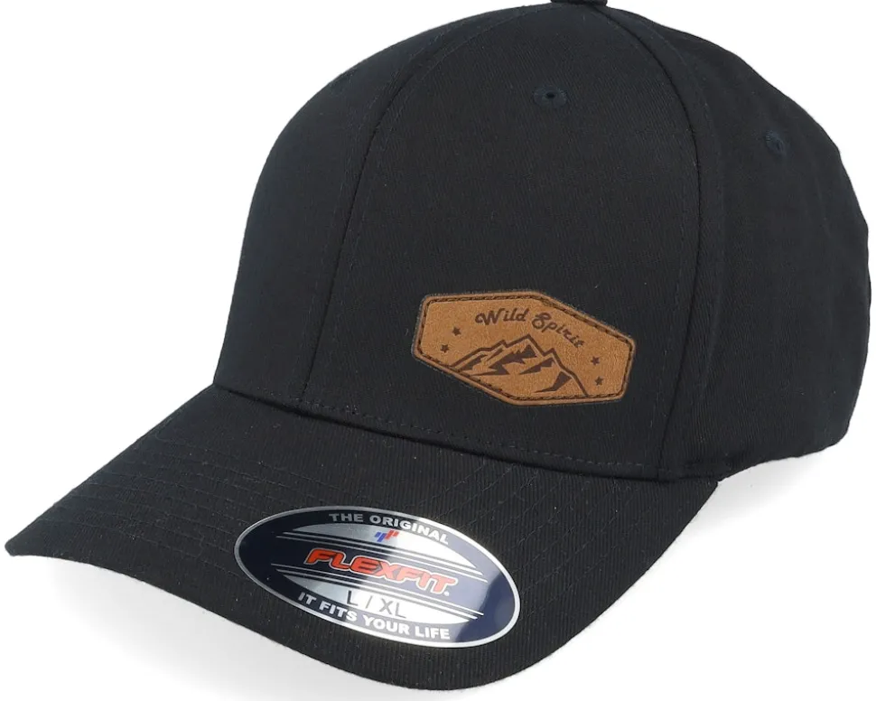 Small Mountain Brown Patch Black Flexfit - Wild Spirit