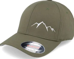 Small Mountain White/Olive Flexfit - Wild Spirit