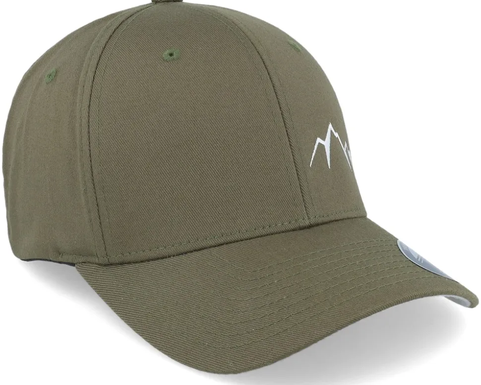 Small Mountain White/Olive Flexfit - Wild Spirit