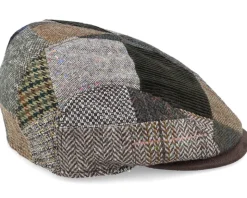 Smart Xtra 42 Wool Mix Brown Patch Flat Cap - MJM Hats