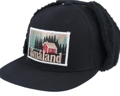 Småland Canvas Flatbrim Black Earflap - Wild Spirit