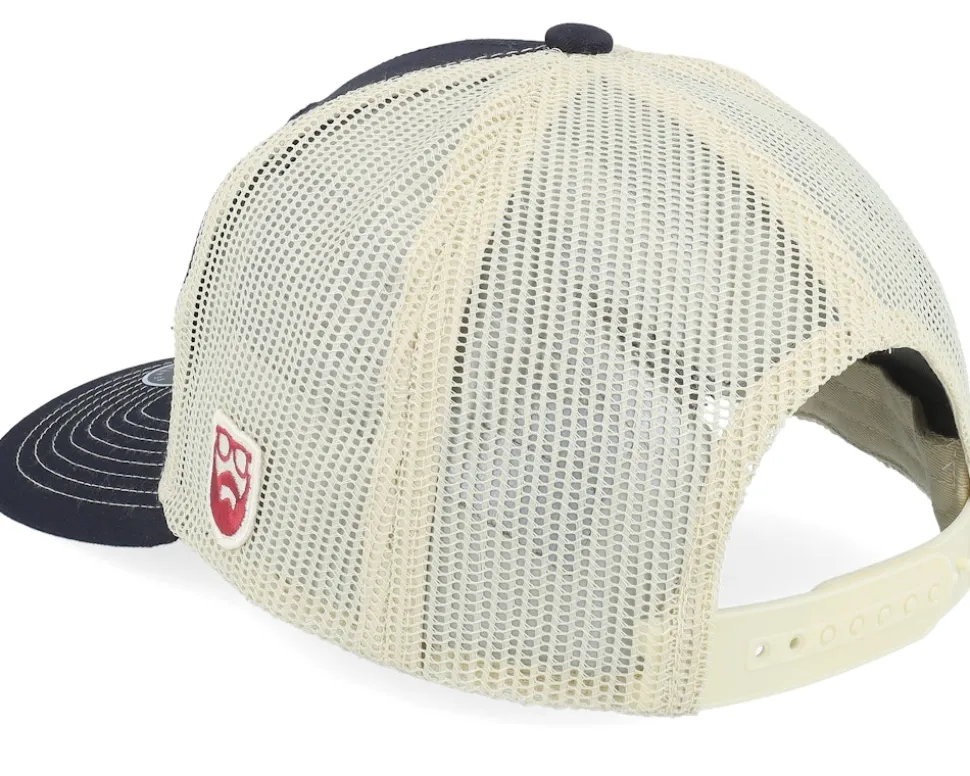 Smoke Grill Bbq Logo Black/Golden Stone Trucker - Bearded Man