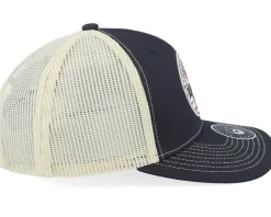 Smoke Grill Bbq Logo Black/Golden Stone Trucker - Bearded Man