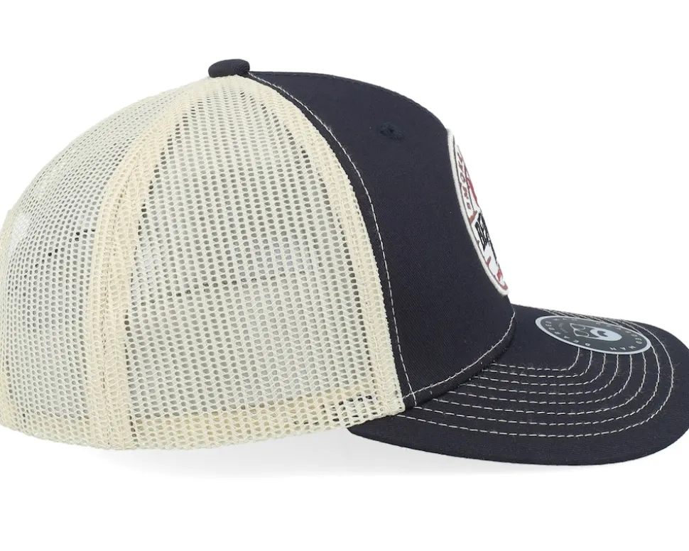 Smoke Grill Bbq Logo Black/Golden Stone Trucker - Bearded Man